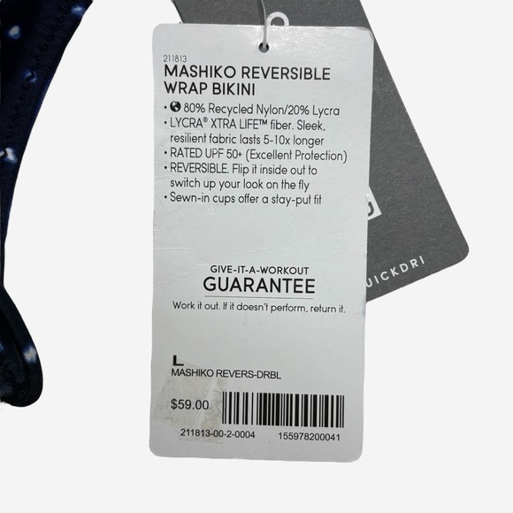 ATHLETA Mashiko Reversible Wrap Bikini Top - Picture 8 of 8